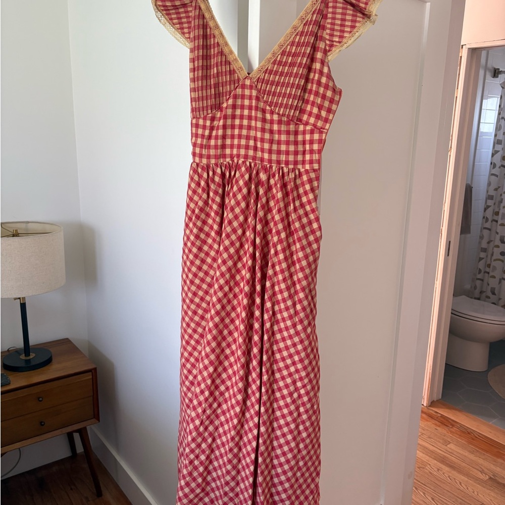 Lisa Says Gah Gingham Maxi Dress